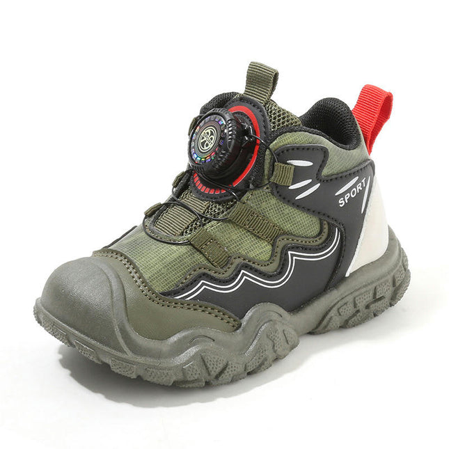 Kids Sneakers for Boys High Top Lace up Running Tennis Sneakers