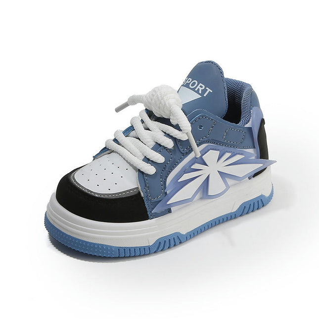 Sneaker for Toddlers Boys Faux Leather Fashion High top Sneakers
