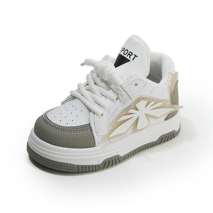 Sneaker for Toddlers Boys Faux Leather Fashion High top Sneakers