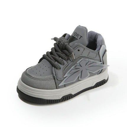 Sneaker for Toddlers Boys Faux Leather Fashion High top Sneakers