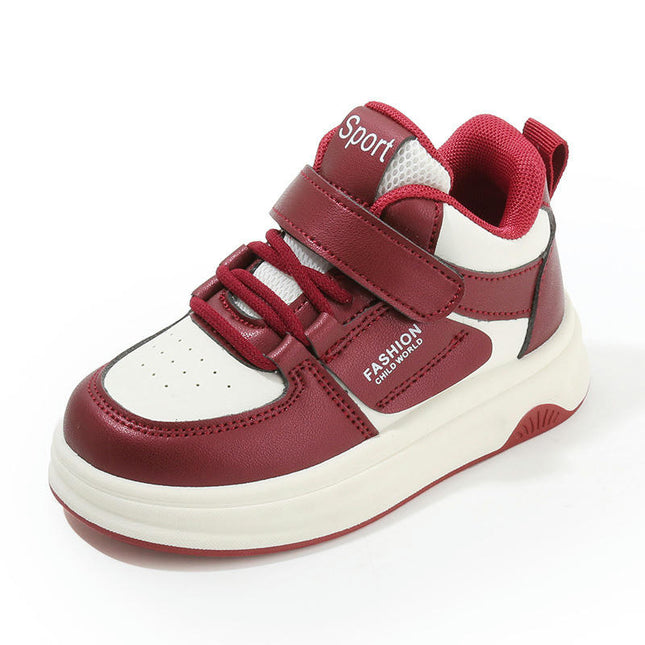 Running Fashion Sneakers for Boys Faux Leather Anti Slip Sneakers
