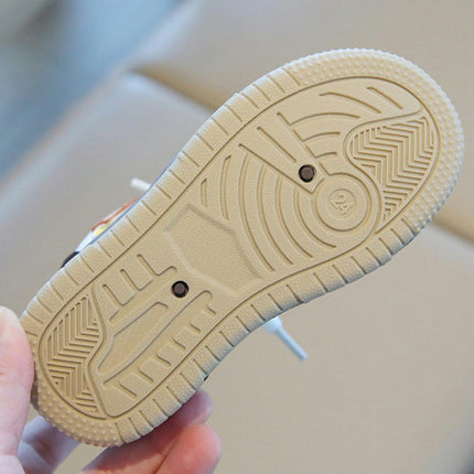 Boys Shoes Non Slip Soft Sole Faux Leather Lightweight Sneakers