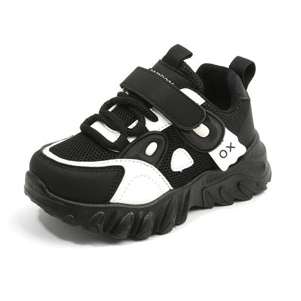 Kids Sneakers Boys Running Mesh Faux Leather Lightweight Sneakers