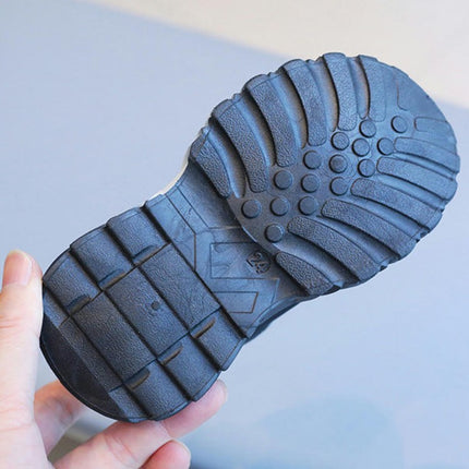 Boys Running Sneakers Faux Leather Non Slip Athletic Sneakers