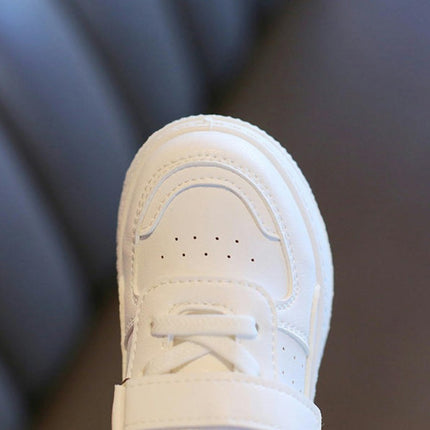 Girls Sneakers Faux Leather Running Children Athletic Sport Walking Shoes