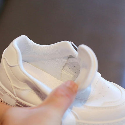 Girls Sneakers Faux Leather Running Children Athletic Sport Walking Shoes