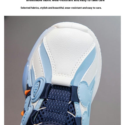 Kids Boys Sports Fashion Running Shoes Faux Leather Sneakers