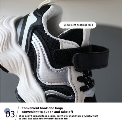 Little Boys Shoes Lightweight Faux Leather Running Tennis Athletic Sneakers
