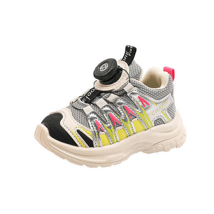 Kids Boys Walking Shoes Mesh Faux Leather Outdoor Athletic Sneakers
