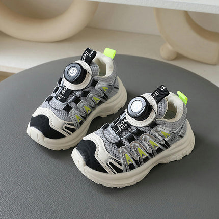 Kids Boys Walking Shoes Mesh Faux Leather Outdoor Athletic Sneakers