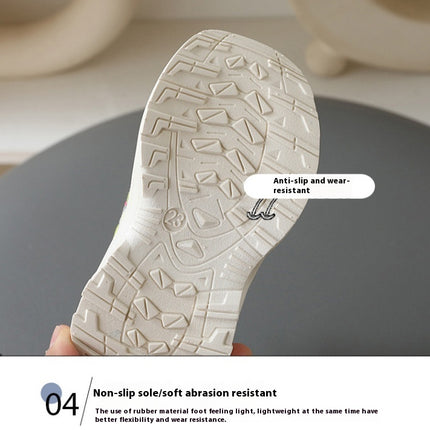 Kids Boys Walking Shoes Mesh Faux Leather Outdoor Athletic Sneakers
