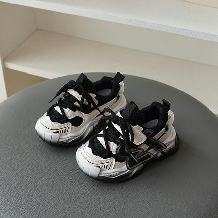 Child Sneakers for Boys Faux Leather Casual Walking Sneakers