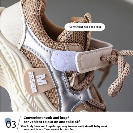 Kids Shoes Casual Faux Leather Boys Walking Sports Single Sneakers