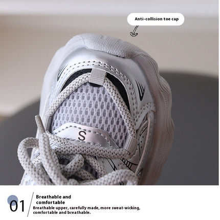 Toddler Boy Running Shoes Soft Athletic Faux Leather Walkers Shoes