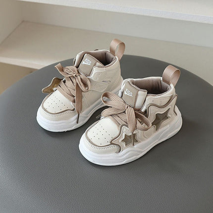 Little Children Boys Spring and Autumn Faux Leather Walking Sports Shoes
