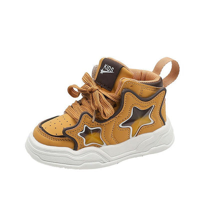 Little Children Boys Spring and Autumn Faux Leather Walking Sports Shoes