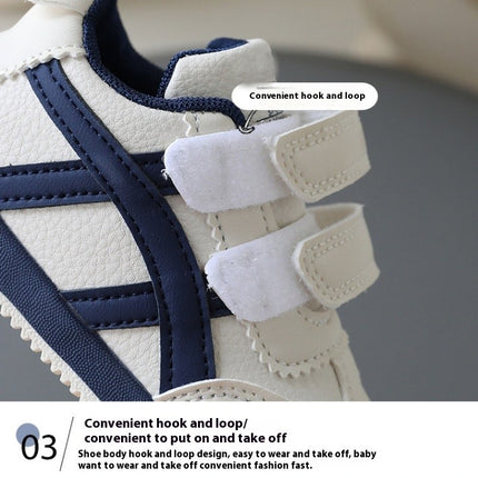 Toddler Boys Shoes Faux Leather Walking Non Slip Breathable Sports Sneakers