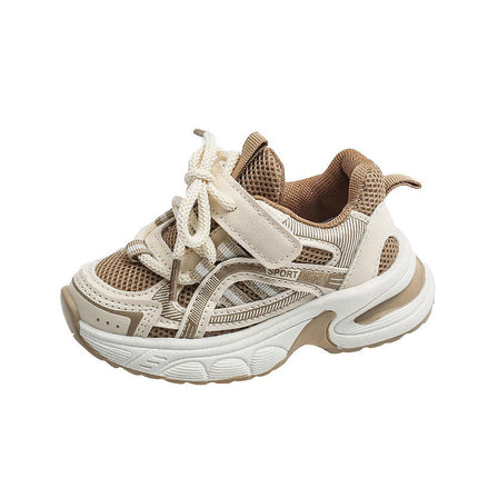Toddler Girls Sneakers Walking Mesh Running Faux Leather Sneakers