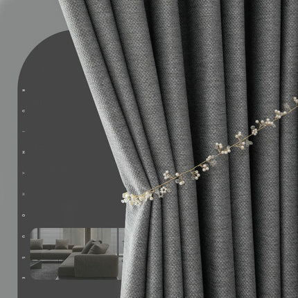 2 Panels Blackout Curtain Panel Pinch Pleated Drapery for Living Room Hooks Top