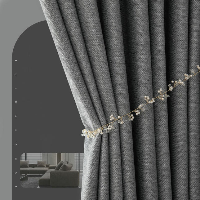 2 Panels Blackout Curtain Panel Pinch Pleated Drapery for Living Room Hooks Top