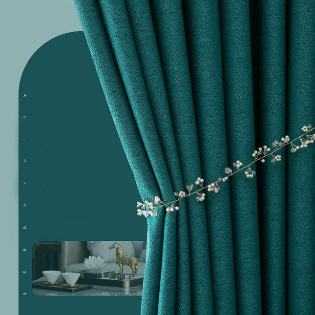 2 Panels Blackout Curtain Panel Pinch Pleated Drapery for Living Room Hooks Top