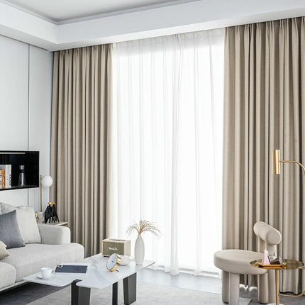 2 Panels Blackout Curtain Panel Pinch Pleated Drapery for Living Room Hooks Top