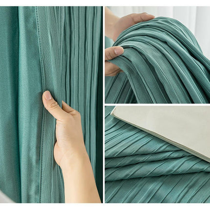 2 Panels Luxury Window Treatments Blackout Curtains for Living Room Hooks Top