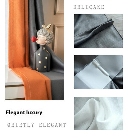 2 Panels Treatments Blackout Curtains for Living Room,Simple Drapes Hooks Top