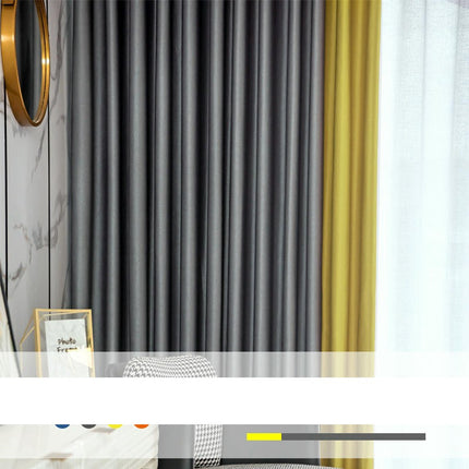 2 Panels Treatments Blackout Curtains for Living Room,Simple Drapes Hooks Top