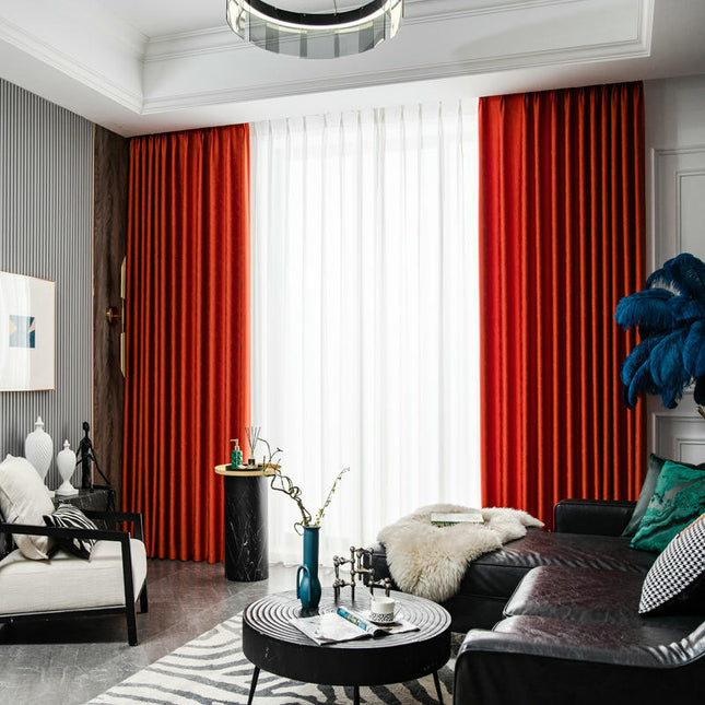 2 Panels Treatments Blackout Curtains for Room,Modern Simple Drapes Hooks Top