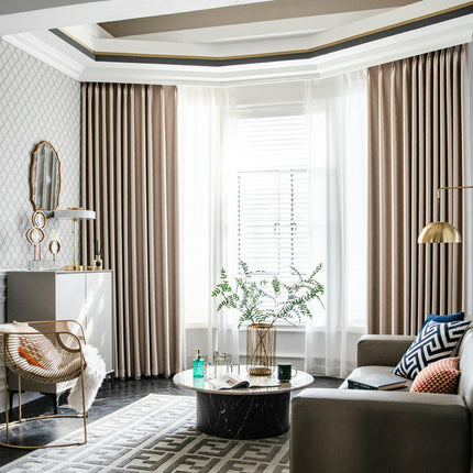 2 Panels Treatments Blackout Curtains for Room,Modern Simple Drapes Hooks Top