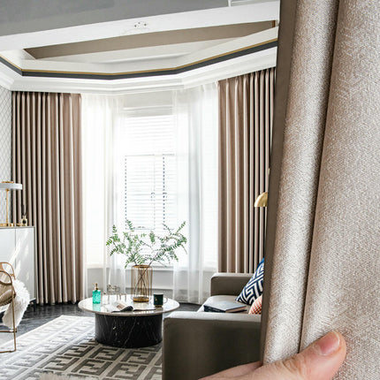 2 Panels Treatments Blackout Curtains for Room,Modern Simple Drapes Hooks Top