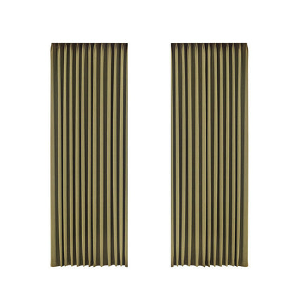 2 Panels Blackout Curtains Texture Patterns Drapes Window Treatments Hooks Top