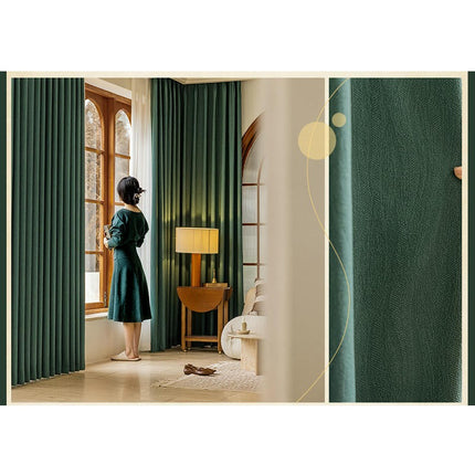 2 Panels Blackout Curtains Texture Patterns Drapes Window Treatments Hooks Top 1