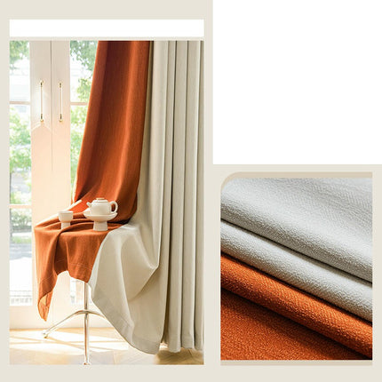 2 Panels Blackout Curtains Texture Patterns Drapes Window Treatments Hooks Top