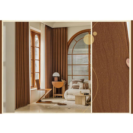 2 Panels Blackout Curtains Texture Patterns Drapes Window Treatments Hooks Top