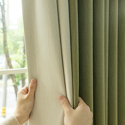 2 Panels Blackout Curtains Texture Patterns Drapes Window Treatments Hooks Top