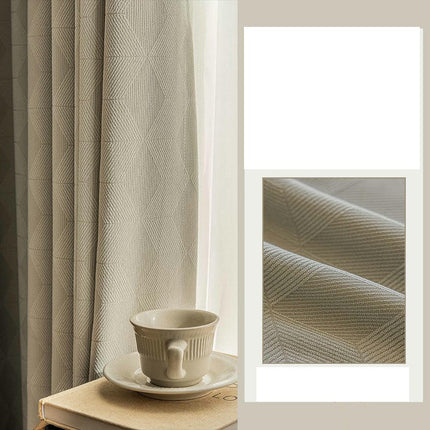 Diamond Blackout Curtains 2 Panels Room Darkening Window Drapes Grommet Tops