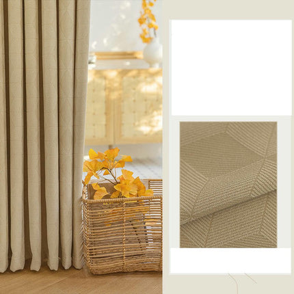 Diamond Blackout Curtains 2 Panels Room Darkening Window Drapes Grommet Tops