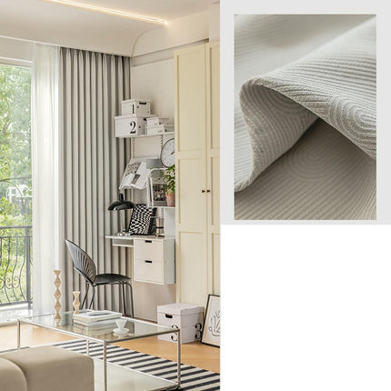Curtains Pinch Pleated 2 Panels Thermal Insulated Window Drapes Hooks Top