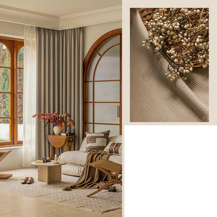 Curtains Pinch Pleated 2 Panels Thermal Insulated Window Drapes Hooks Top