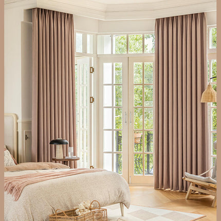 Curtains Pinch Pleated 2 Panels Thermal Insulated Window Drapes Hooks Top