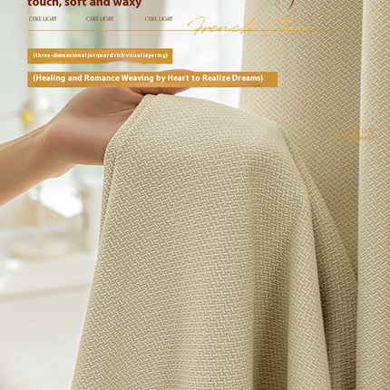 2 Panels Faux Linen Blackout Curtains Curtains for Living Room Hooks Top