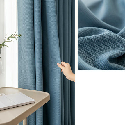 2 Panels Faux Linen Blackout Curtains Curtains for Living Room Hooks Top