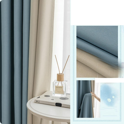 Luxury Drapes for Bedroom Living Room 2 Panels Blackout Curtains Hooks Top
