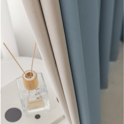 Luxury Drapes for Bedroom Living Room 2 Panels Blackout Curtains Hooks Top