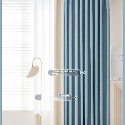 Luxury Drapes for Bedroom Living Room 2 Panels Blackout Curtains Hooks Top