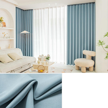 2 Panels Blackout Thermal Insulated Window Drapes for Living Room Hooks Top