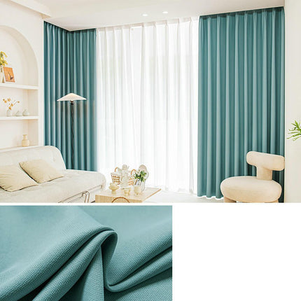 2 Panels Blackout Thermal Insulated Window Drapes for Living Room Hooks Top