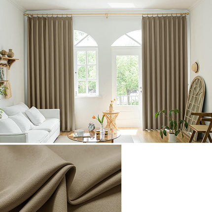 2 Panels Blackout Thermal Insulated Window Drapes for Living Room Hooks Top
